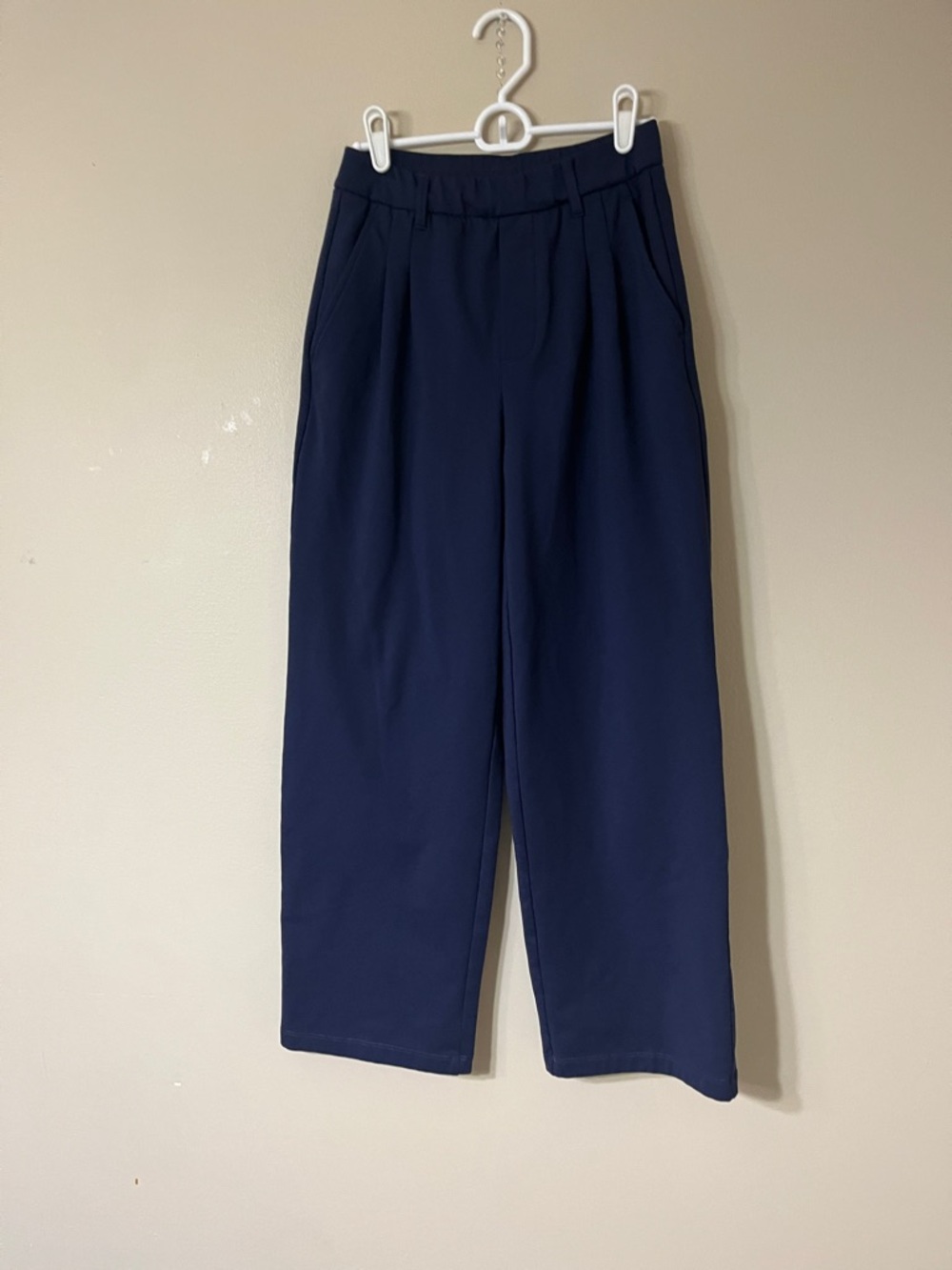 Wide Leg Women's Pants in Navy